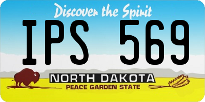 ND license plate IPS569