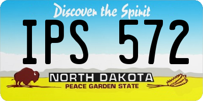 ND license plate IPS572