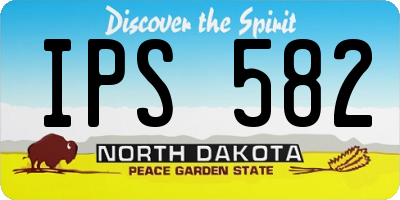 ND license plate IPS582