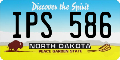 ND license plate IPS586