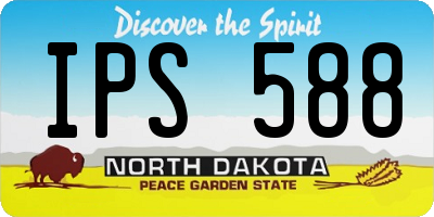 ND license plate IPS588