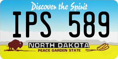 ND license plate IPS589