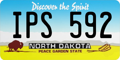 ND license plate IPS592