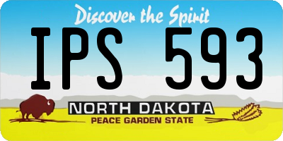 ND license plate IPS593
