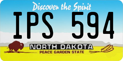 ND license plate IPS594