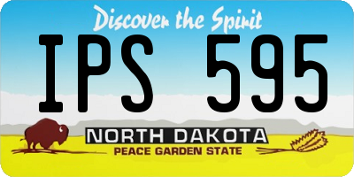 ND license plate IPS595