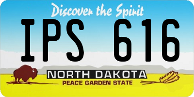 ND license plate IPS616