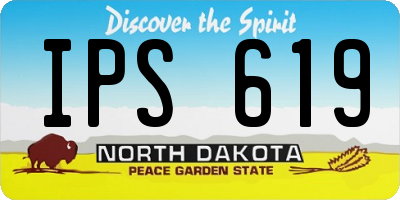 ND license plate IPS619