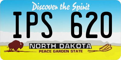 ND license plate IPS620
