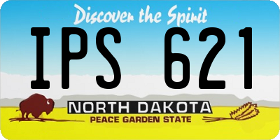 ND license plate IPS621