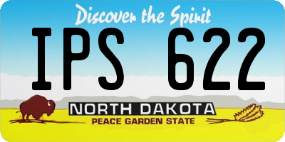 ND license plate IPS622