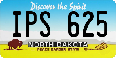 ND license plate IPS625