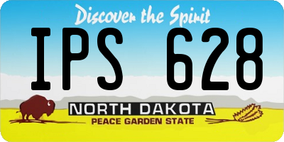 ND license plate IPS628