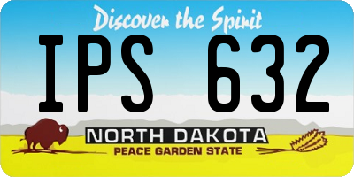 ND license plate IPS632