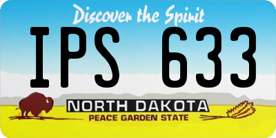 ND license plate IPS633