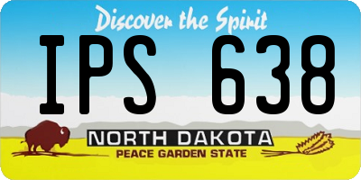 ND license plate IPS638