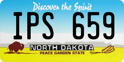 ND license plate IPS659