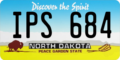ND license plate IPS684