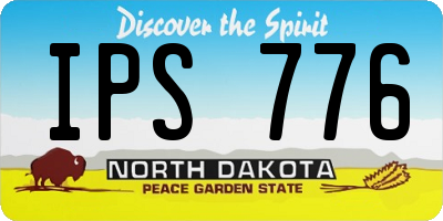 ND license plate IPS776