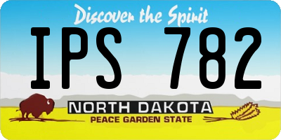 ND license plate IPS782