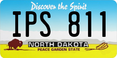ND license plate IPS811