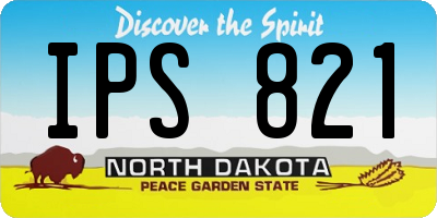 ND license plate IPS821