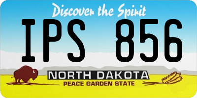 ND license plate IPS856