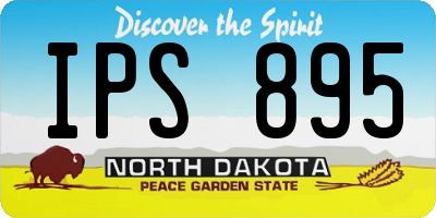 ND license plate IPS895