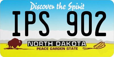 ND license plate IPS902