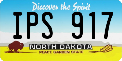 ND license plate IPS917