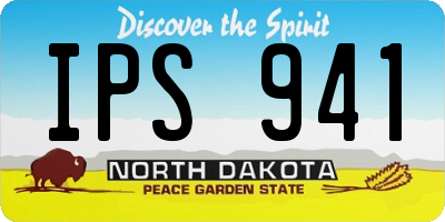 ND license plate IPS941