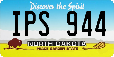 ND license plate IPS944