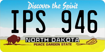 ND license plate IPS946