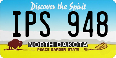 ND license plate IPS948