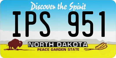 ND license plate IPS951