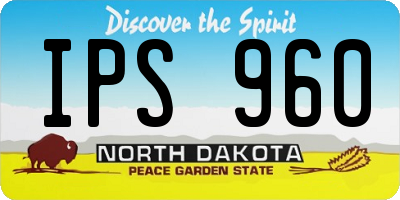 ND license plate IPS960