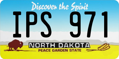 ND license plate IPS971