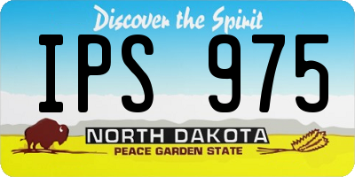 ND license plate IPS975