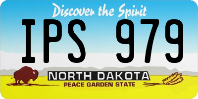 ND license plate IPS979