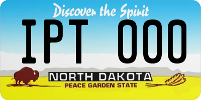 ND license plate IPT000