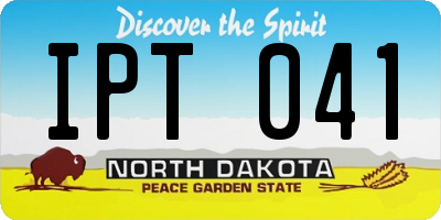 ND license plate IPT041