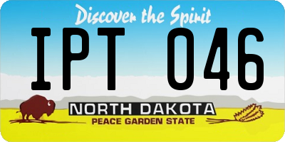 ND license plate IPT046