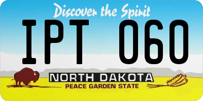 ND license plate IPT060