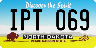 ND license plate IPT069