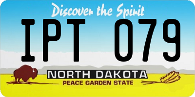 ND license plate IPT079