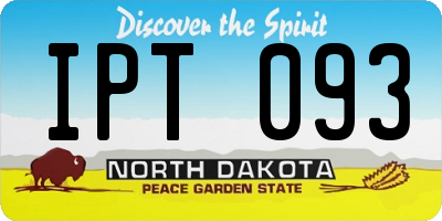 ND license plate IPT093