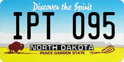 ND license plate IPT095