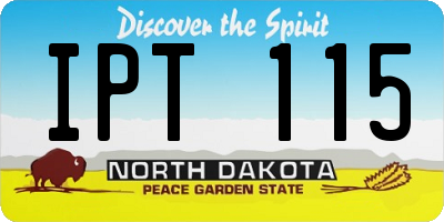 ND license plate IPT115