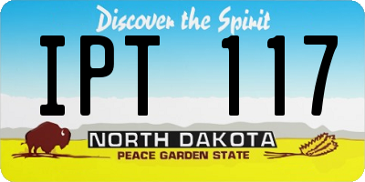 ND license plate IPT117