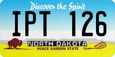 ND license plate IPT126